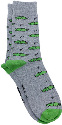 Mint and Oak Men Self Design Mid-Calf/Crew