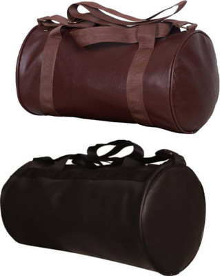 EMMKITZ Combo Gym Bag for Men & Women (Black/Brown)(Multicolor, Dry Bag)