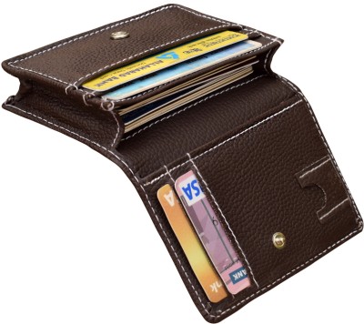 MATSS Men Brown Artificial Leather Card Holder(10 Card Slots)