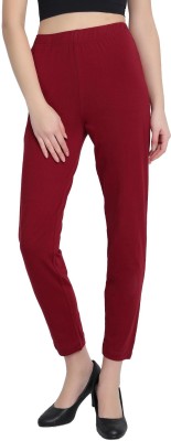 V Star Regular Fit Women Maroon Trousers