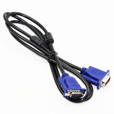 WONDER CHOICE  TV-out Cable 1.5 Meter Long 15 Pin Male to Male VGA Cable For Connecting Laptop PC to Monitor TFT LCD LED TV(Black, For Computer, 1.5 m)
