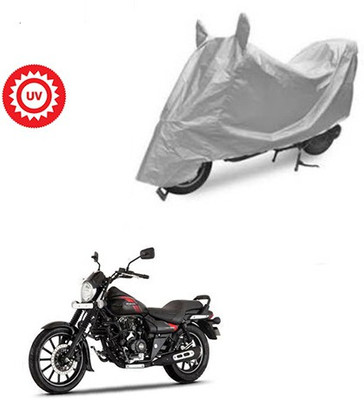 Atulit enterprises Two Wheeler Cover for Bajaj(Avenger 220 Street, Silver)