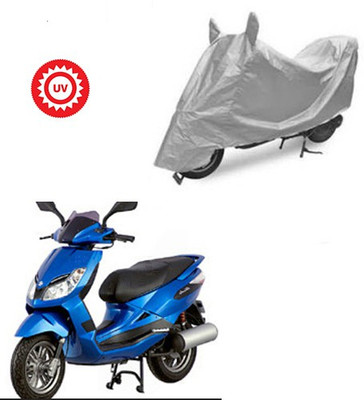 THE REAL ARV Waterproof Two Wheeler Cover for Bajaj(Sunny, Silver)