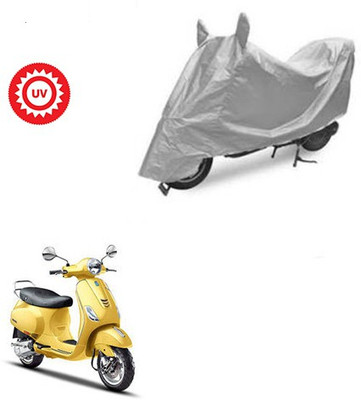THE REAL ARV Waterproof Two Wheeler Cover for Piaggio(Vespa SXL, Silver)