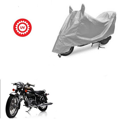 HYBRIDS COLLECTION Waterproof Two Wheeler Cover for Royal Enfield(Electra Delux, Silver)