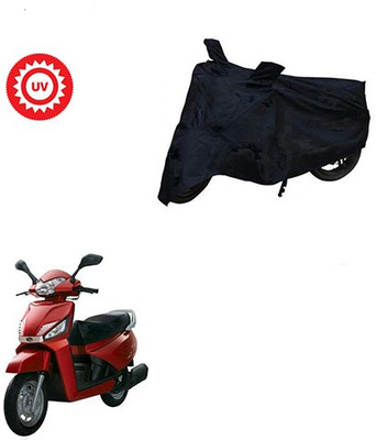 Atulit enterprises Two Wheeler Cover for Mahindra(Gusto, Black)
