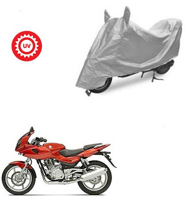 Atulit enterprises Two Wheeler Cover for Bajaj(Pulsar 220 DTS-i, Silver)