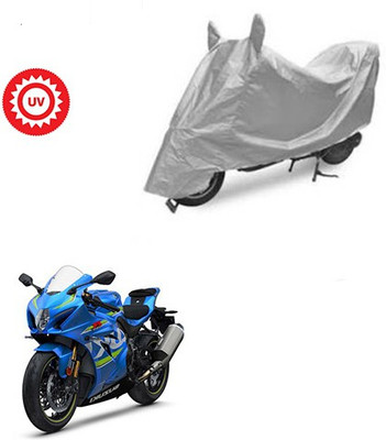 Atulit enterprises Two Wheeler Cover for Suzuki(GSX, Silver)