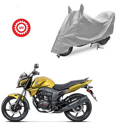 HYBRIDS COLLECTION Waterproof Two Wheeler Cover for Honda(CB Trigger, Silver)
