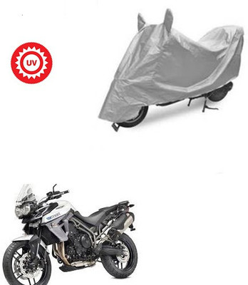Atulit enterprises Two Wheeler Cover for Triumph(Tiger 800 XR, Silver)
