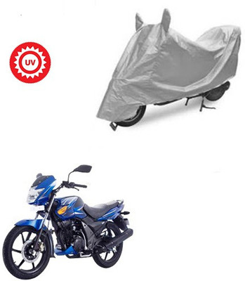 Atulit enterprises Two Wheeler Cover for TVS(Flame SR125, Silver)