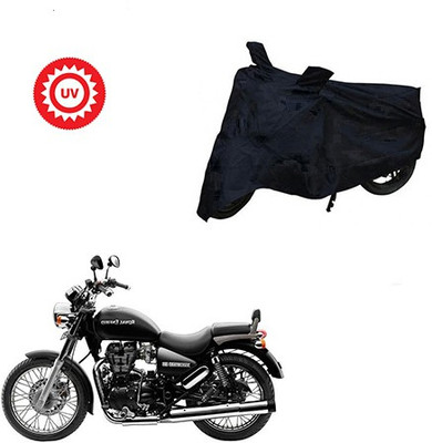 Atulit enterprises Two Wheeler Cover for Royal Enfield(Thunderbird 500, Black)