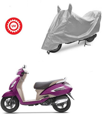 Atulit enterprises Two Wheeler Cover for TVS(Jupiter, Silver)