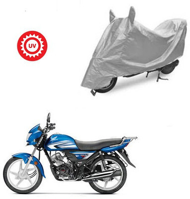 THE REAL ARV Waterproof Two Wheeler Cover for Hero(CD 110 Dream, Silver)