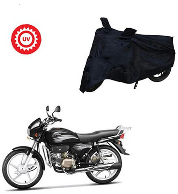Atulit enterprises Two Wheeler Cover for Hero(Splendor Plus, Black)