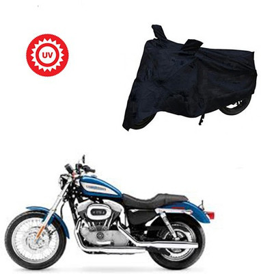 Atulit enterprises Two Wheeler Cover for Harley Davidson(XL 883, Black)