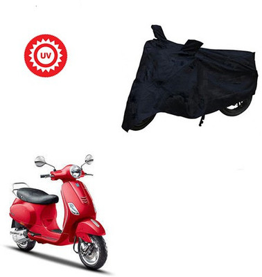 Atulit enterprises Two Wheeler Cover for Piaggio(Vespa VXL, Black)