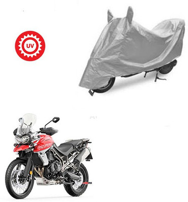 Atulit enterprises Two Wheeler Cover for Triumph(Tiger 800 XCA, Silver)