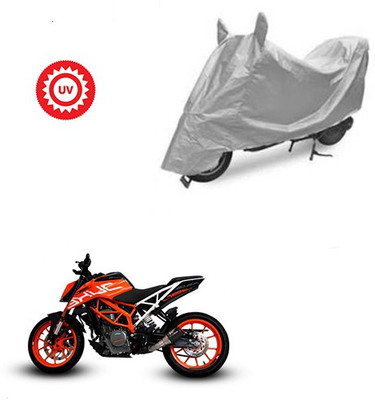 THE REAL ARV Waterproof Two Wheeler Cover for KTM(Duke 390, Silver)