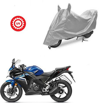 Atulit enterprises Two Wheeler Cover for Honda(CBR 150R, Silver)