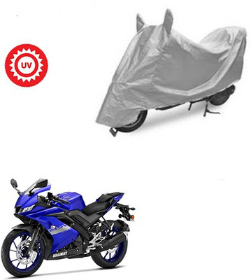 Atulit enterprises Two Wheeler Cover for Yamaha(R15 V3, Silver)