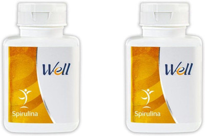Well Spirulina 100 Capsules (Pack of 2)(2 x 100 g)