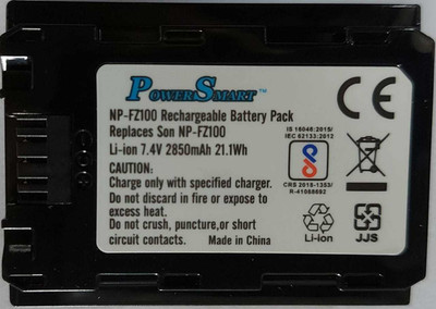 Power Smart NP-FZ100 Rechargeable Lithium-Ion  For SONY A7 III, A7R III, A7R IV, A9, Alpha 9, A7R3   Battery