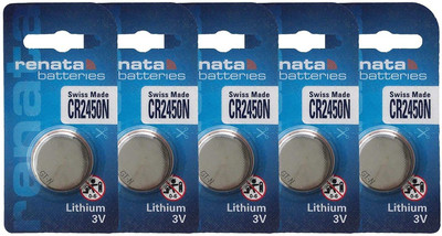 Renata CR2450  Battery(Pack of 5)