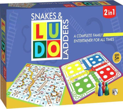 JMD Creation Snakes & Ladders And Ludo Board Game Party & Fun Board Game