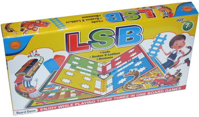 JMD Creation 3-in-1 Ludo Snakes & ladders and Business Board Game Party & Fun Board Game