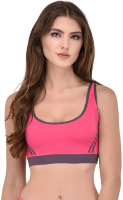 TOMKOT Cross Women Sports Lightly Padded Bra(Pink)