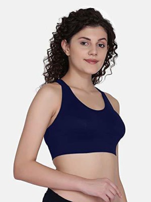 Blue Bird Enterprises Women Sports Lightly Padded Bra(Blue)