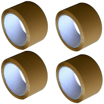 DIVINE TRADING Single Sided NA Cello Tapes (Manual)(Set of 4, Brown)