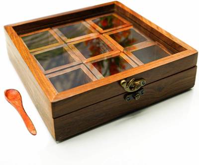 Pranjly Sheesham wood Rosewood Very Heavy Quality Spice Box