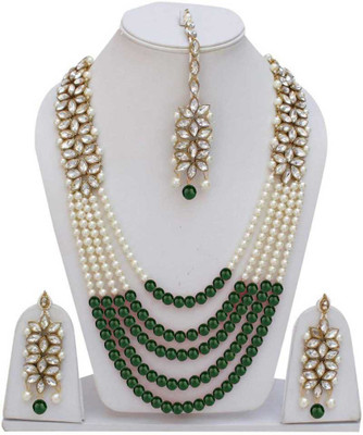 CATALYST Alloy Copper White, Green Jewellery Set(Pack of 1)