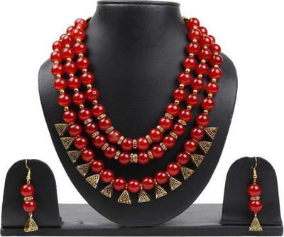 CATALYST Alloy Copper Red Jewellery Set(Pack of 1)
