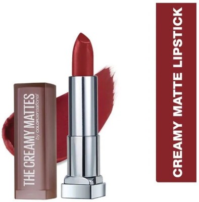 MAYBELLINE NEW YORK Creamy Matte (691) Lipstick(Rich Ruby, 3.9 g)