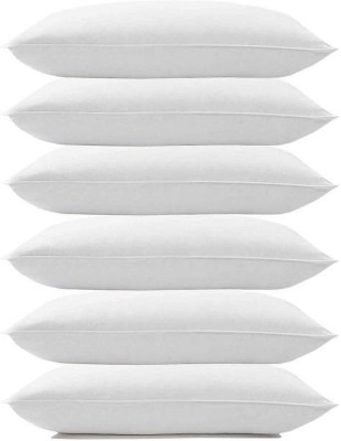 Rathore handicraft Cotton Solid Chair Pad Pack of 6(White)