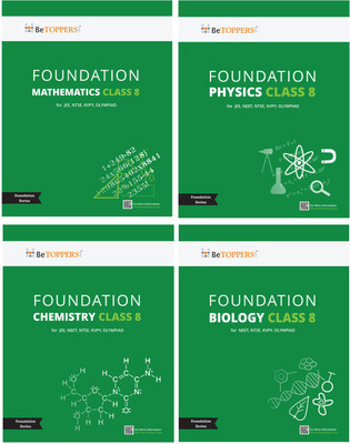 Foundation Series – IIT / NEET / Olympiad - Class 8 (4 Books Inside!) Physics, Chemistry, Mathematics And Biology; With Key & Solutions Through A Google Drive Link(Paperback, Team USN Edutech)