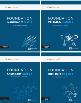 Foundation Series – IIT / NEET / Olympiad - Class 7 (4 Books Inside!) Physics, Chemistry, Mathematics And Biology; With Key & Solutions Through A Google Drive Link(Paperback, Team USN Edutech)