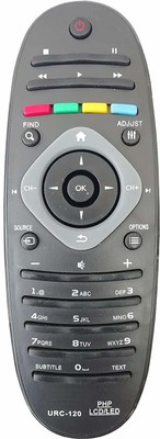 BhalTech URC-120 RC2033601 RC2034301 Led LCD Tv Compatible with  Philip Remote Controller(Black)