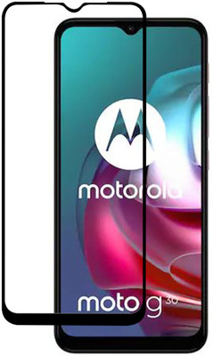 VAlight Edge To Edge Tempered Glass for Motorola G30, Moto G30, Motorola Moto G30(Pack of 1)
