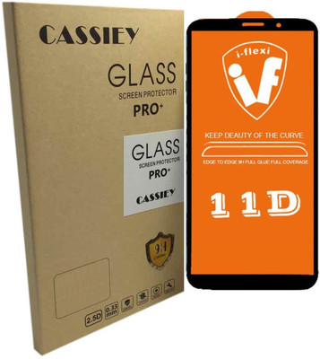 Cassiey Edge To Edge Tempered Glass for Oppo Realme C17(Pack of 2)