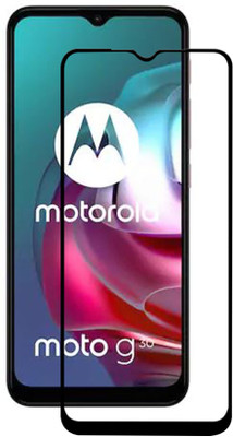 VAlight Edge To Edge Tempered Glass for Motorola G30, Moto G30, Motorola Moto G30(Pack of 1)