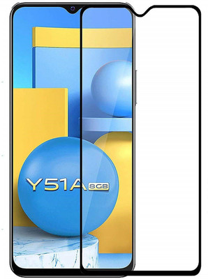 GDBUY Edge To Edge Tempered Glass for Vivo Y51A, Vivo Y51A 2020(Pack of 1)