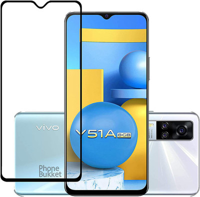 NIMMIKA ENTERPRISES Edge To Edge Tempered Glass for Vivo Y51A D+ Tempered Glass(Pack of 1)