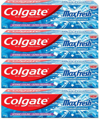 Colgate Maxfresh with Cooling Crystals Toothpaste(600 g, Pack of 4)