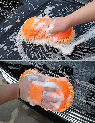 Auto Extras Microfiber Vehicle Washing  Sponge(Pack Of 1)