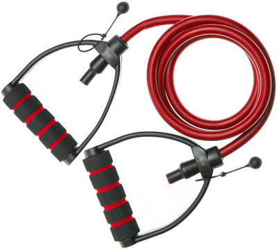 Fitnesstricks Single Resistance Band Exercise Toning Tube for Stretching, Workout, and Toning Resistance Tube(Multicolor)