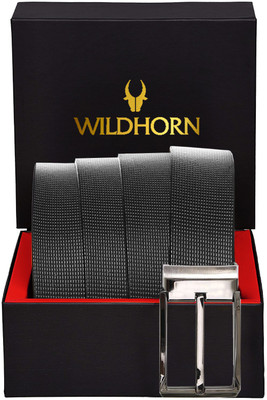 87% OFF on WILDHORN Men Formal Black Genuine Leather Belt 87% OFF on WILDHORN Men Formal Black Genuine Leather Belt